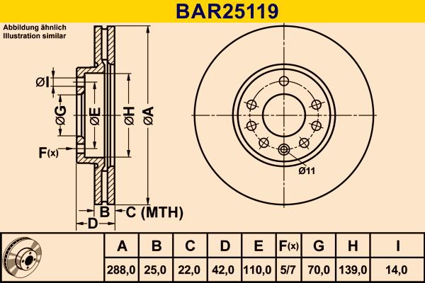 Barum BAR25119 - Тормозной диск abcparts.ee