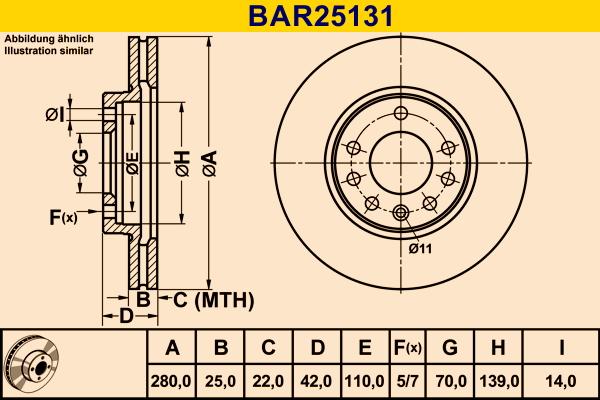 Barum BAR25131 - Тормозной диск abcparts.ee
