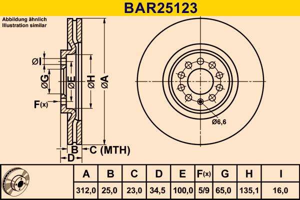 Barum BAR25123 - Тормозной диск abcparts.ee