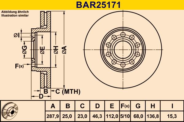 Barum BAR25171 - Тормозной диск abcparts.ee