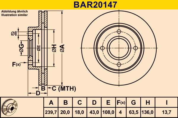 Barum BAR20147 - Тормозной диск abcparts.ee