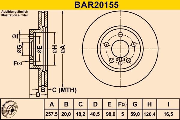 Barum BAR20155 - Тормозной диск abcparts.ee