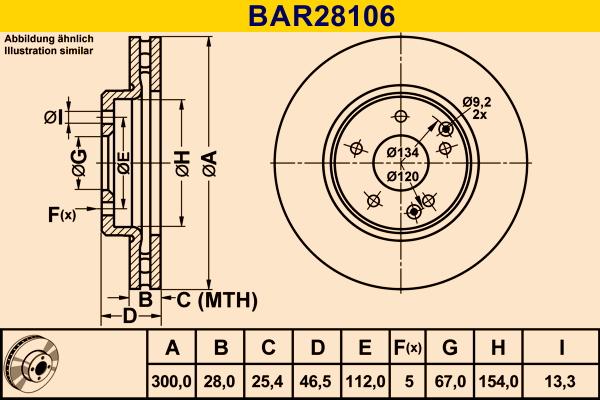 Barum BAR28106 - Тормозной диск abcparts.ee