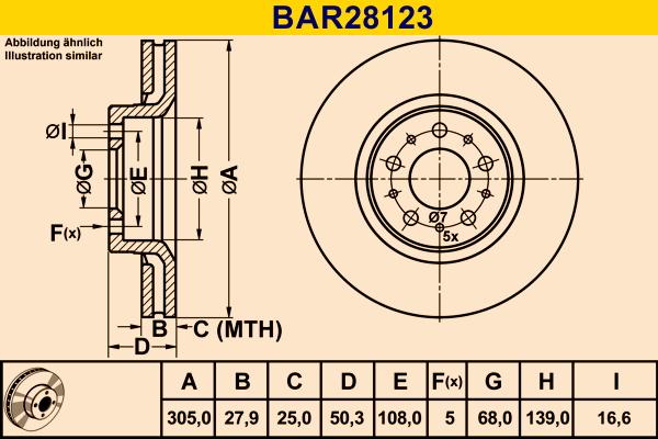 Barum BAR28123 - Тормозной диск abcparts.ee