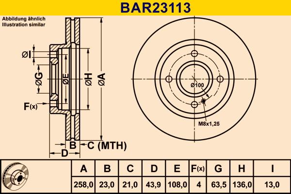 Barum BAR23113 - Тормозной диск abcparts.ee