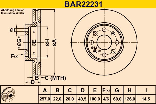 Barum BAR22231 - Тормозной диск abcparts.ee