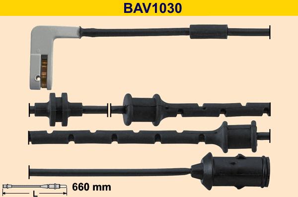 Barum BAV1030 - Сигнализатор, износ тормозных колодок abcparts.ee