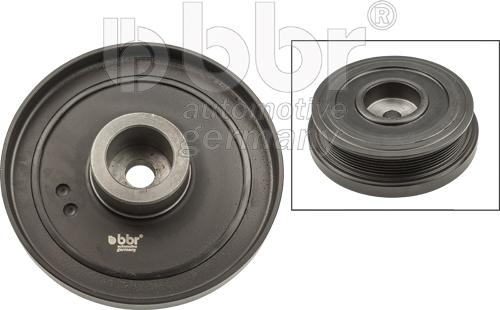 BBR Automotive 001-10-23828 - Шкив коленчатого вала abcparts.ee
