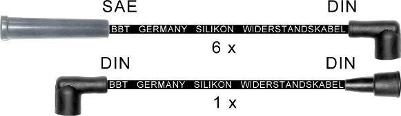 BBT ZK1441 - Комплект проводов зажигания abcparts.ee