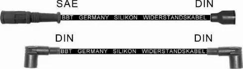 BBT ZK1327 - Комплект проводов зажигания abcparts.ee