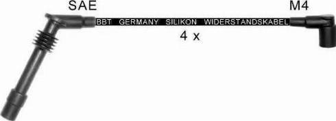 BBT ZK745 - Комплект проводов зажигания abcparts.ee