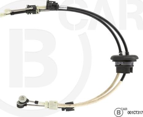 B CAR 001CT317 - Трос, наконечник, ступенчатая коробка передач abcparts.ee