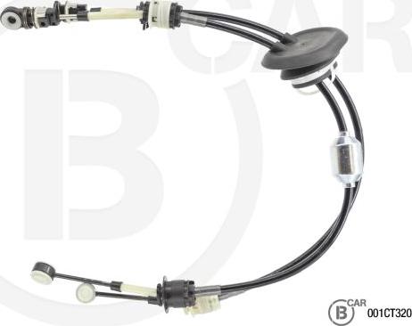 B CAR 001CT320 - Трос, наконечник, ступенчатая коробка передач abcparts.ee