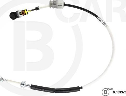 B CAR 001CT322 - Трос, наконечник, ступенчатая коробка передач abcparts.ee