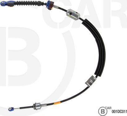 B CAR 001DC011 - Трос, наконечник, ступенчатая коробка передач abcparts.ee