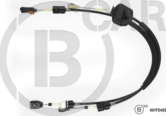 B CAR 001FD455 - Трос, наконечник, ступенчатая коробка передач abcparts.ee