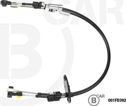 B CAR 001FD392 - Трос, наконечник, ступенчатая коробка передач abcparts.ee