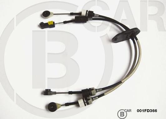 B CAR 001FD366 - Трос, наконечник, ступенчатая коробка передач abcparts.ee