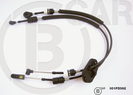 B CAR 001FD362 - Трос, наконечник, ступенчатая коробка передач abcparts.ee