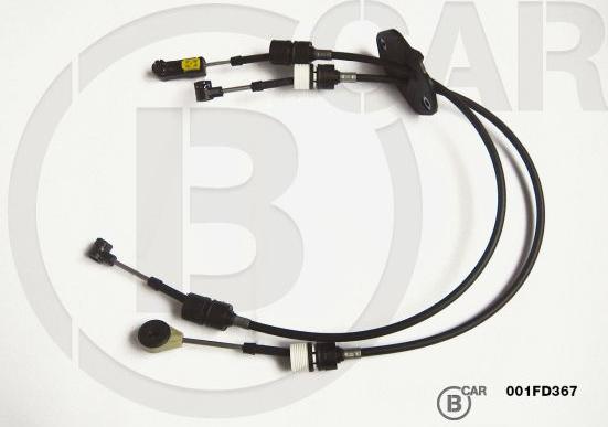 B CAR 001FD367 - Трос, наконечник, ступенчатая коробка передач abcparts.ee