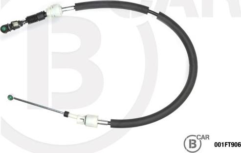 B CAR 001FT906 - Трос, наконечник, ступенчатая коробка передач abcparts.ee