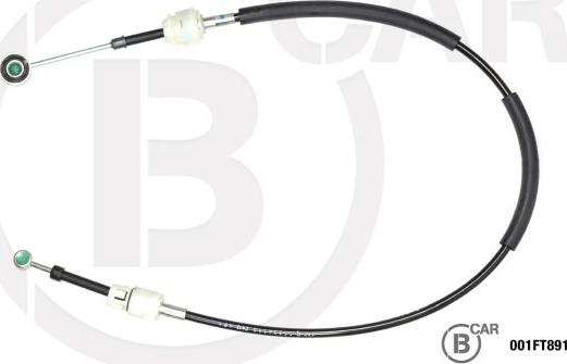 B CAR 001FT891 - Трос, наконечник, ступенчатая коробка передач abcparts.ee