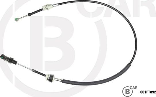 B CAR 001FT892 - Трос, наконечник, ступенчатая коробка передач abcparts.ee
