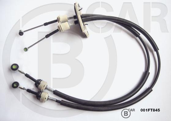 B CAR 001FT845 - Трос, наконечник, ступенчатая коробка передач abcparts.ee