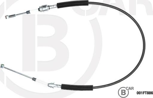 B CAR 001FT886 - Трос, наконечник, ступенчатая коробка передач abcparts.ee