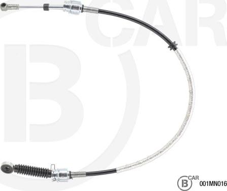 B CAR 001MN016 - Трос, наконечник, ступенчатая коробка передач abcparts.ee