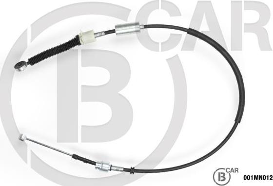 B CAR 001MN012 - Трос, наконечник, ступенчатая коробка передач abcparts.ee