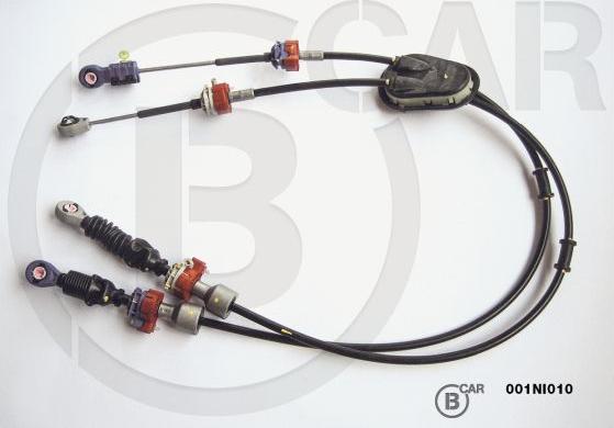 B CAR 001NI010 - Трос, наконечник, ступенчатая коробка передач abcparts.ee