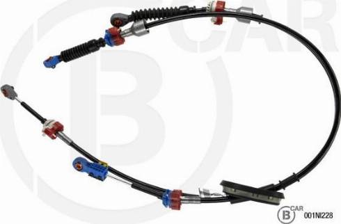 B CAR 001NI228 - Трос, наконечник, ступенчатая коробка передач abcparts.ee