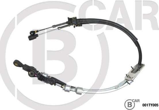 B CAR 001TY005 - Трос, наконечник, ступенчатая коробка передач abcparts.ee