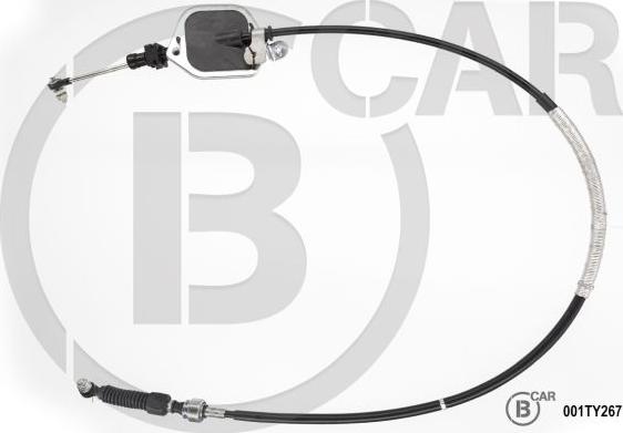 B CAR 001TY267 - Трос, наконечник, ступенчатая коробка передач abcparts.ee