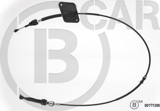 B CAR 001TY288 - Трос, наконечник, ступенчатая коробка передач abcparts.ee