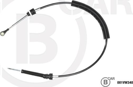 B CAR 001VW340 - Трос, наконечник, ступенчатая коробка передач abcparts.ee