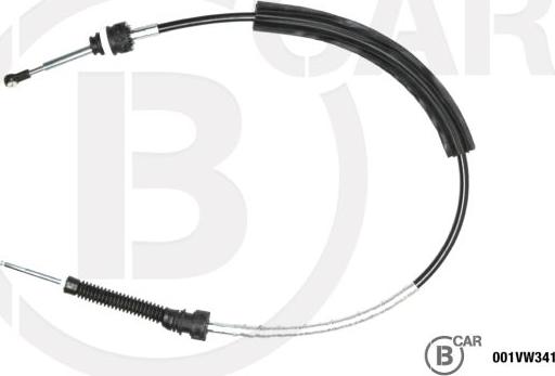 B CAR 001VW341 - Трос, наконечник, ступенчатая коробка передач abcparts.ee