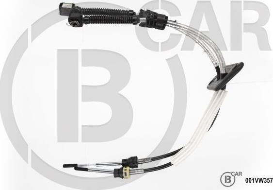 B CAR 001VW357 - Трос, наконечник, ступенчатая коробка передач abcparts.ee