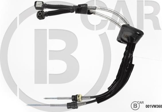 B CAR 001VW360 - Трос, наконечник, ступенчатая коробка передач abcparts.ee