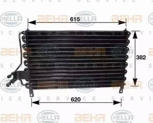 BEHR HELLA Service 8FC 351 035-061 - Конденсатор кондиционера abcparts.ee
