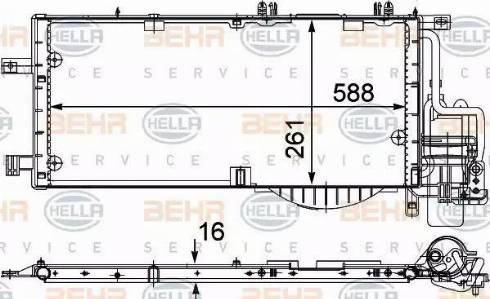 BEHR HELLA Service 8FC 351 301-204 - Конденсатор кондиционера abcparts.ee