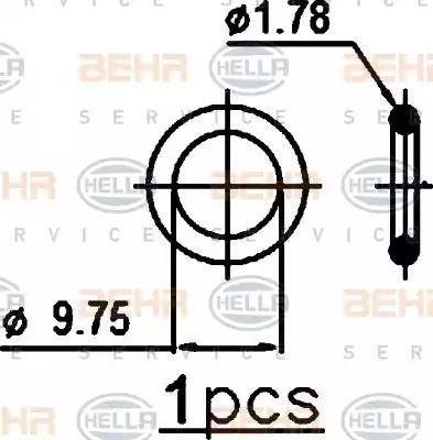 BEHR HELLA Service 8FC 351 301-751 - Конденсатор кондиционера abcparts.ee