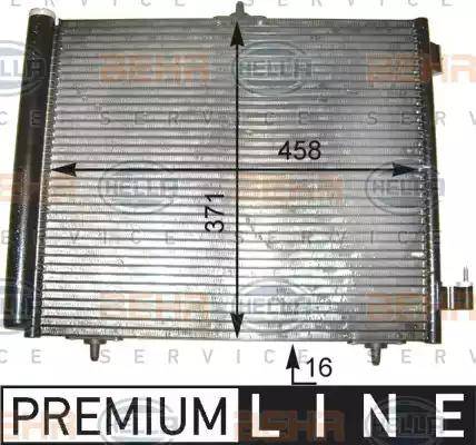 BEHR HELLA Service 8FC 351 303-541 - Конденсатор кондиционера abcparts.ee