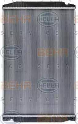 BEHR HELLA Service 8MK 376 721-741 - Радиатор, охлаждение двигателя abcparts.ee