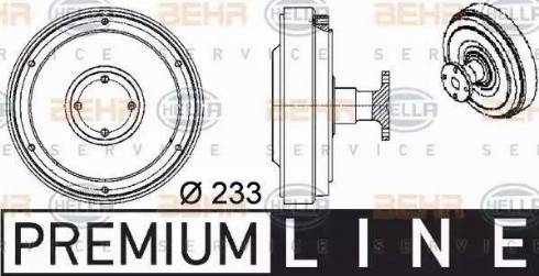 BEHR HELLA Service 8MV 376 757-091 - Сцепление, вентилятор радиатора abcparts.ee