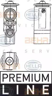 BEHR HELLA Service 8UW 351 239-071 - Ekspansiooniklapp,kliimaseade abcparts.ee