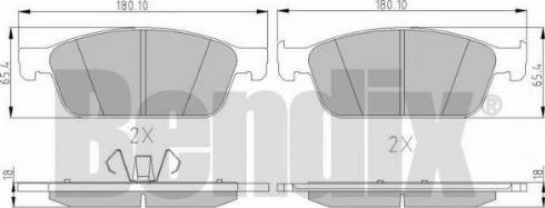 BENDIX 511107 - Piduriklotsi komplekt,ketaspidur abcparts.ee