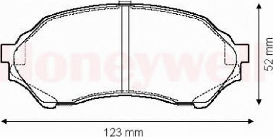 BENDIX 572437 B - Тормозные колодки, дисковые, комплект abcparts.ee