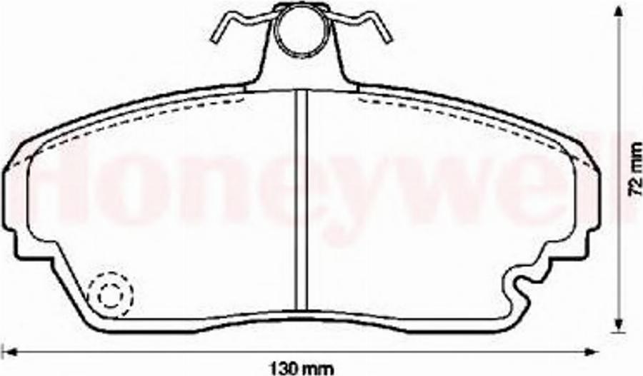 BENDIX 572321B - Тормозные колодки, дисковые, комплект abcparts.ee